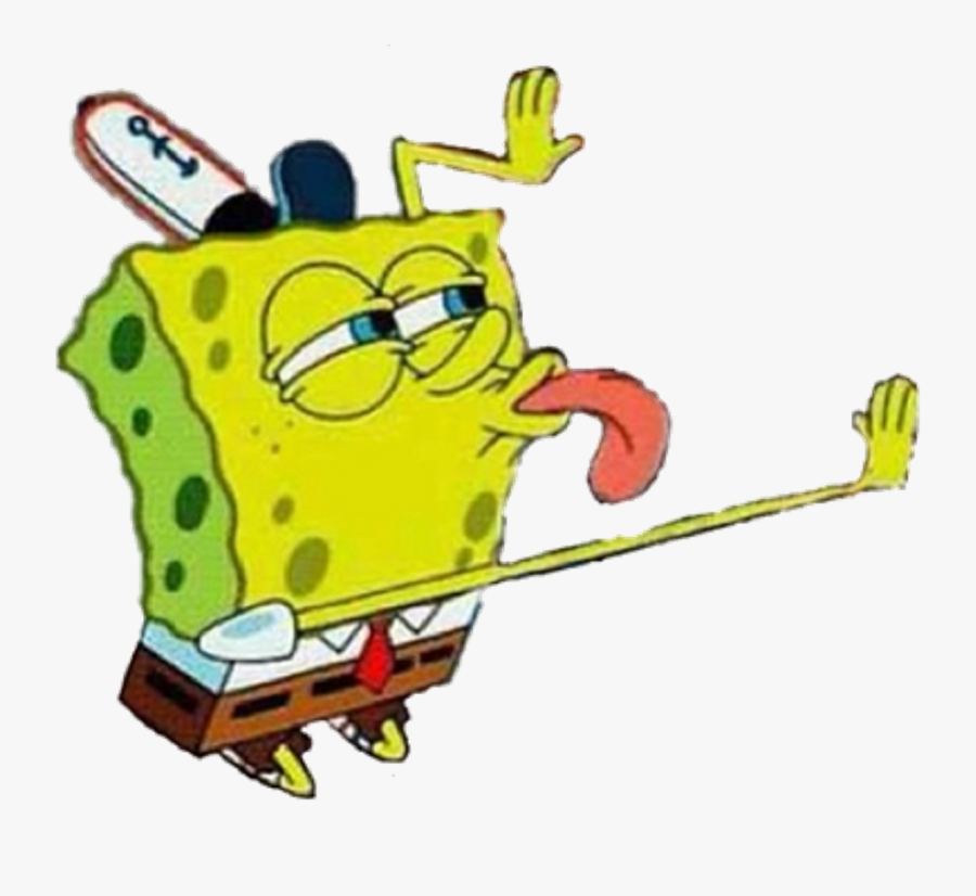 Spongebob Licking Meme Transparent Clipart , Png Download - Spongebob Licking Transparent, Transparent Clipart