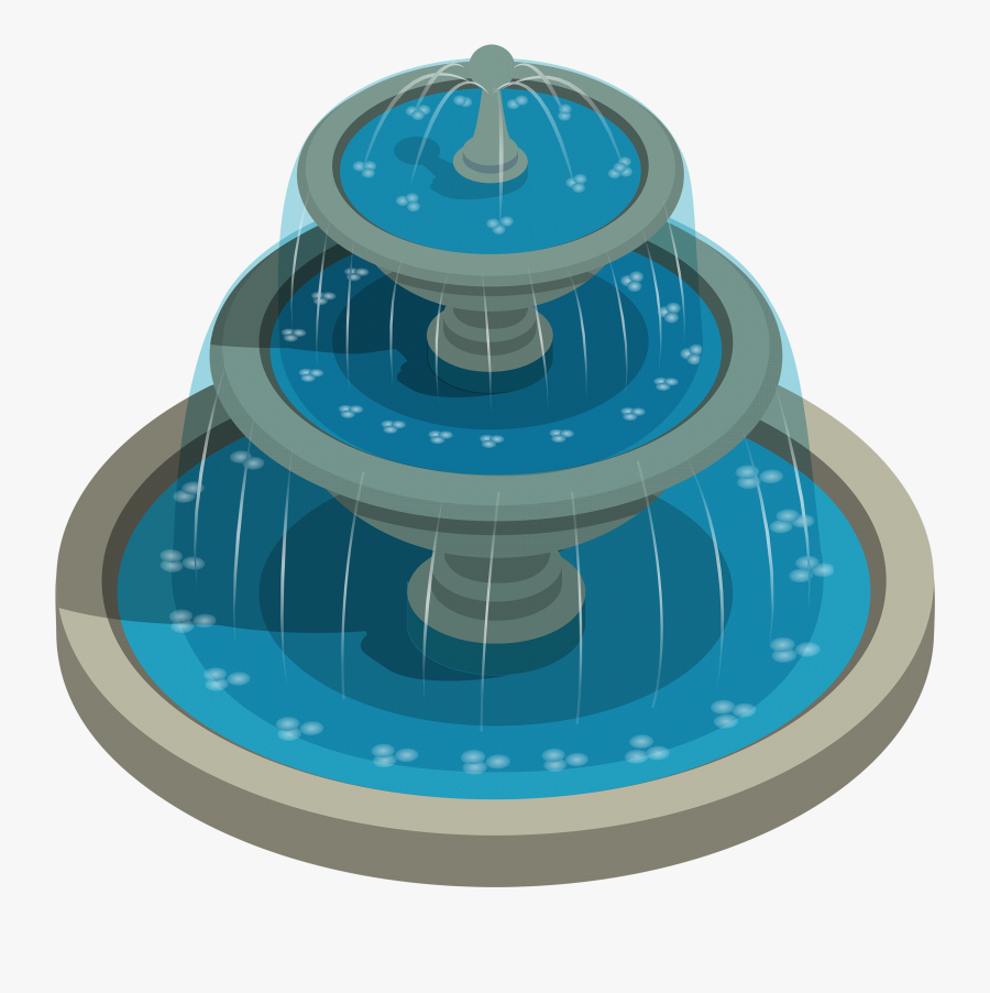 Round Water Fountain Png Clipart - Fountain Clipart Png, Transparent Clipart