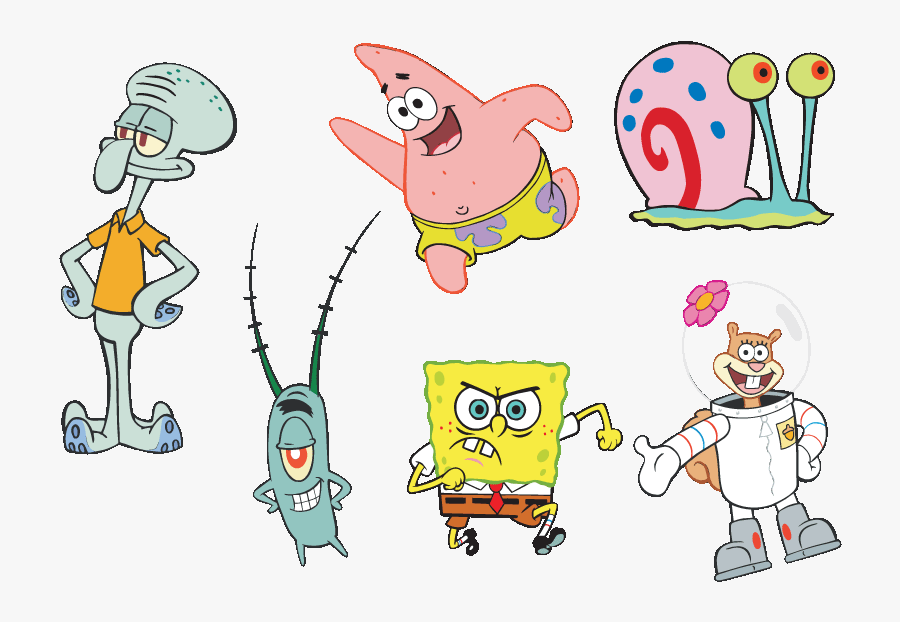 Spongebob And Friends Transparent, Transparent Clipart
