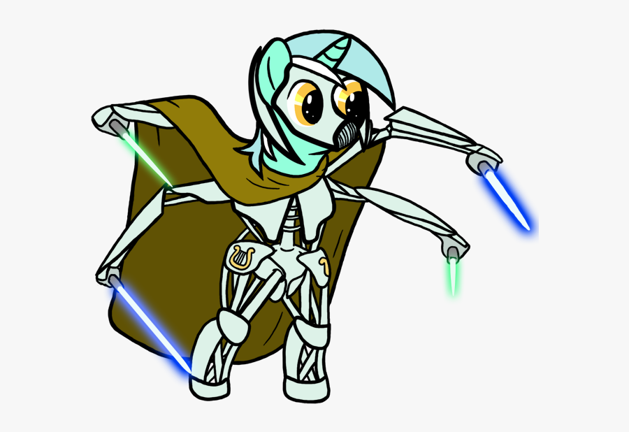 Crossover, General Grievous, Lightsaber, Lyra Heartstrings, - General Grievous Cute, Transparent Clipart