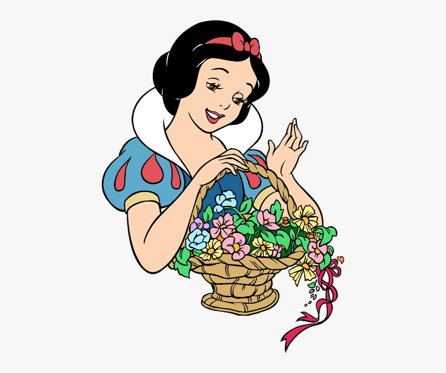 Disney Springtime Clip Art 3 Disney Clip Art Galore - Disney Snow White And Flowers, Transparent Clipart