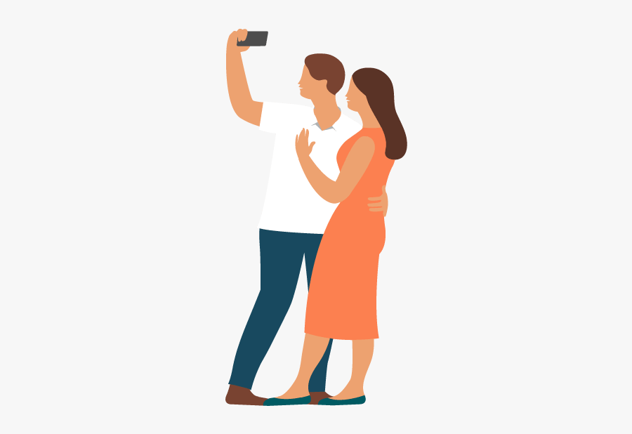 Picture Download New York City The - Couple Taking Selfie Png, Transparent Clipart