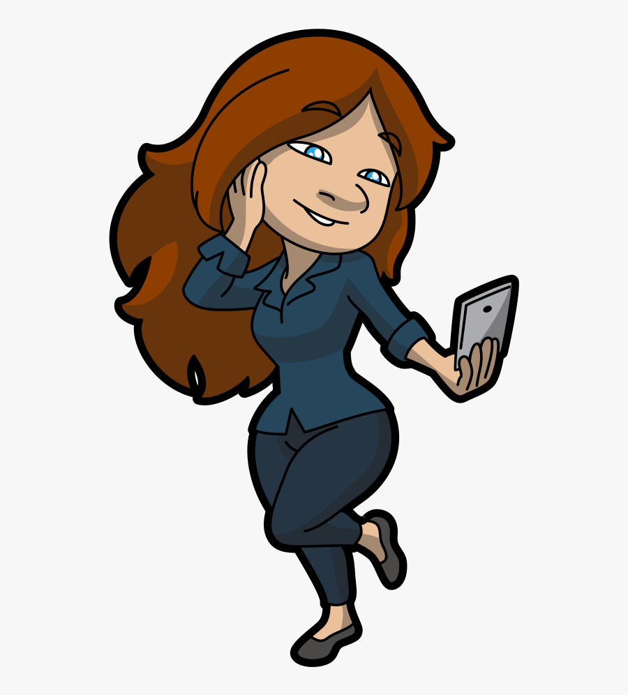Selfie Clipart Mobile Use - Selfie Hd Clipart Woman, Transparent Clipart