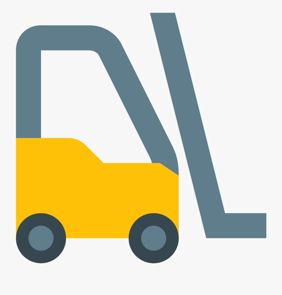 Computer Icons Truck Cargo Clip Art Industry - Yellow Forklift Icon Transparent, Transparent Clipart