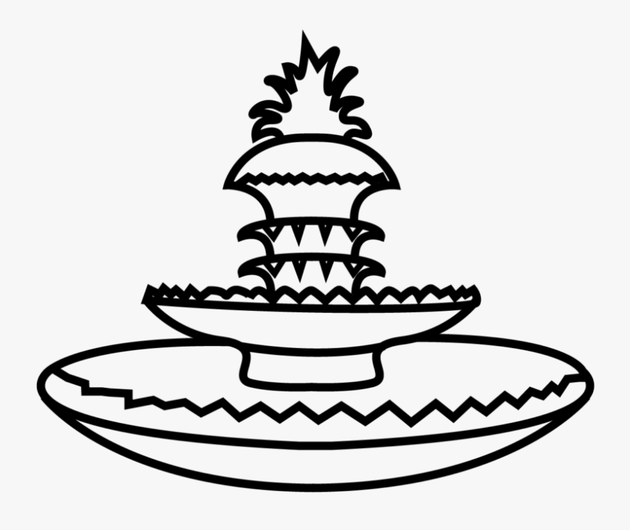 Charleston Pinapple Fountain Clip Art, Transparent Clipart