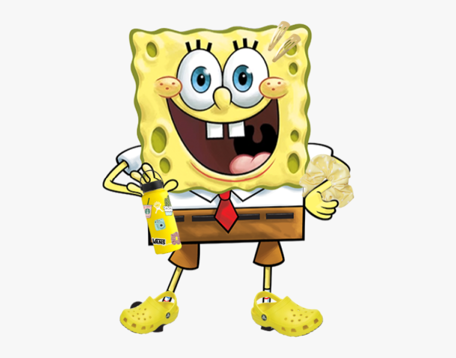 #spongebob #picsart Sponge Bob As A Vsco Girl😂💛 #freetoedit - Spongebob Squarepants Vs Gumball Watterson, Transparent Clipart