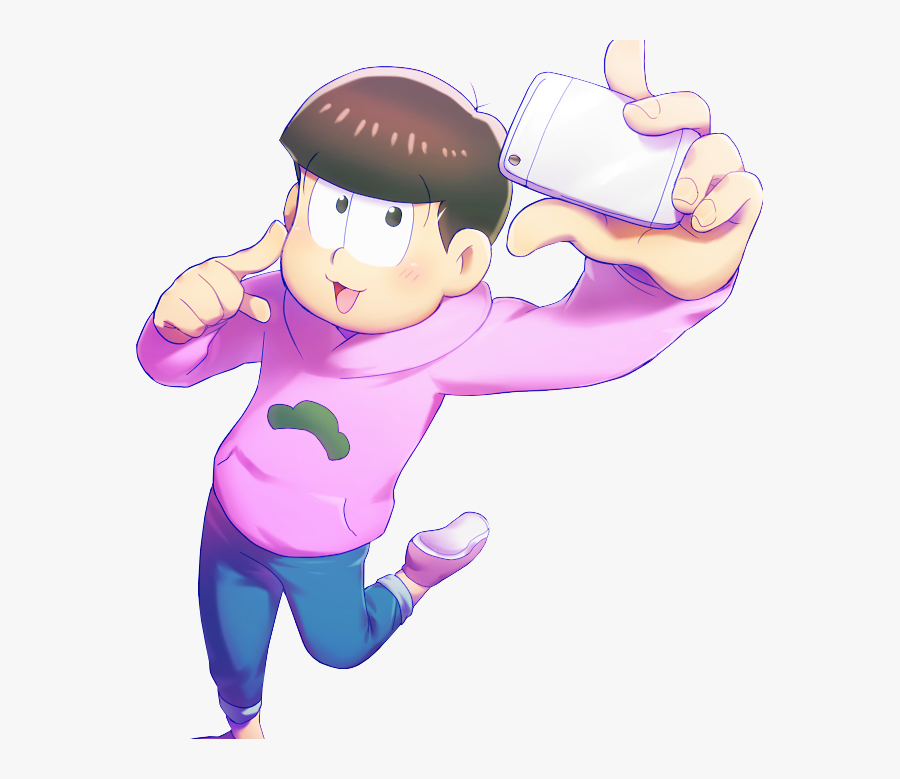 #todomatsu #selfie #cute - Cartoon, Transparent Clipart