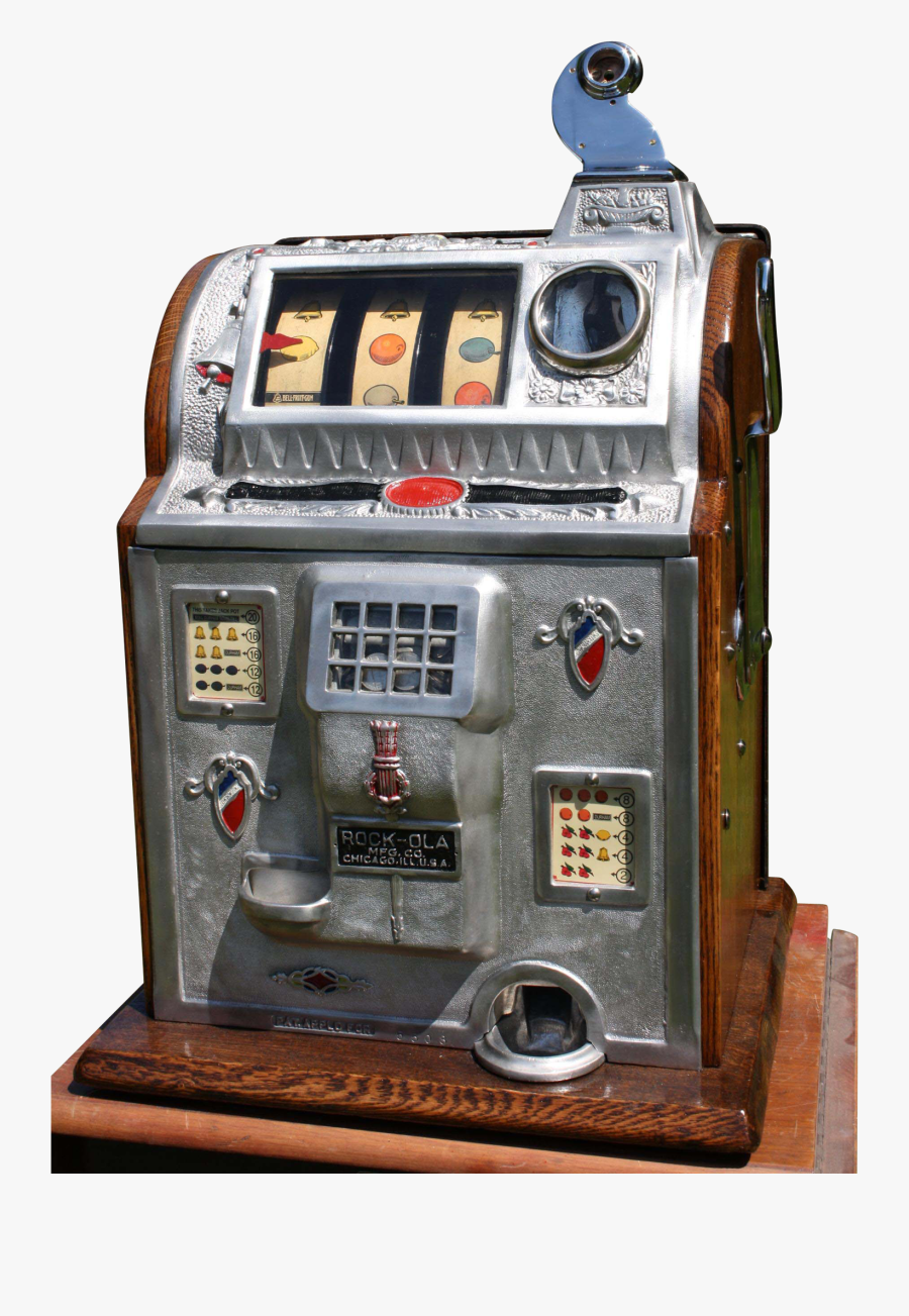 1920s Slot Machine, Transparent Clipart