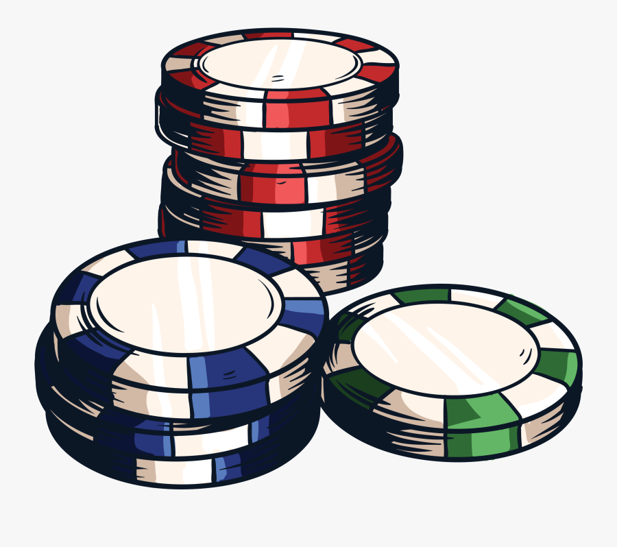 Poker Chips Casino Games Pill Box - Gambling, Transparent Clipart