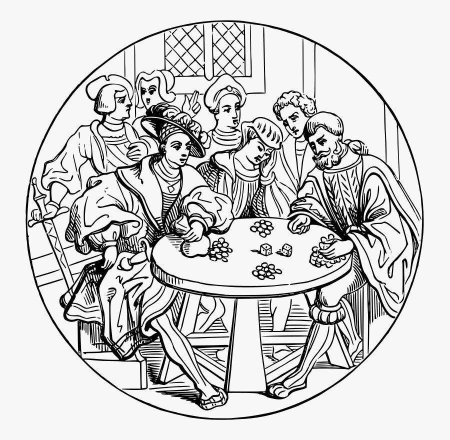 Art,monochrome Photography,monochrome - Gambling Clipart Black And White, Transparent Clipart