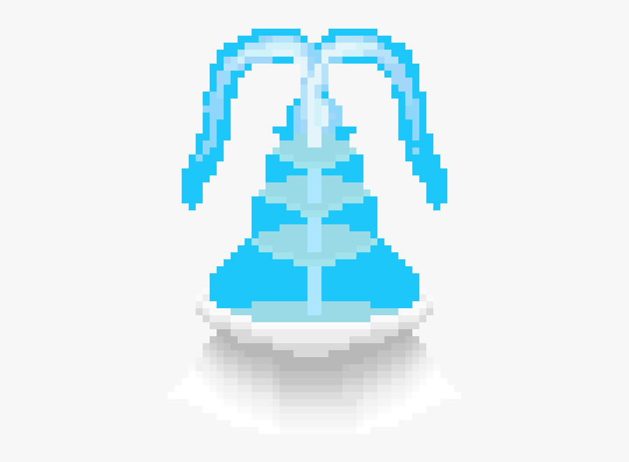 Fountain Clipart Pixel Art - Fountain Pixel, Transparent Clipart