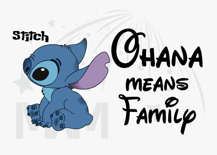 Just Married Clip Art Means Family With - Lilo And Stitch Ohana Png, Transparent Clipart
