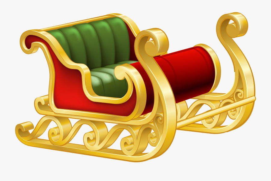 Santa"s Sleigh Png - Santa Claus Reindeer Rudolph, Transparent Clipart