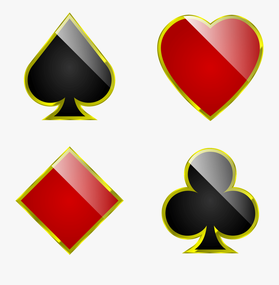 Playing Cards Suits Png, Transparent Clipart