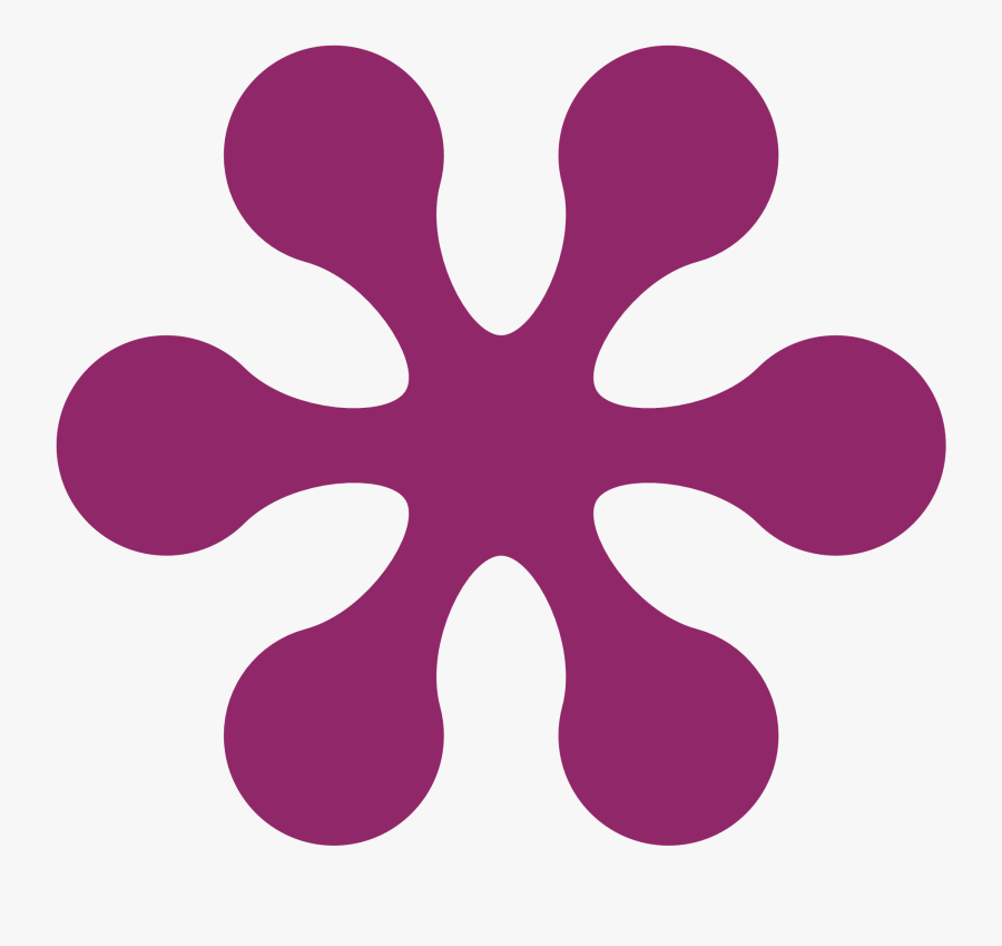 Retro Flower Clipart - Clipart Of Orange Color, Transparent Clipart