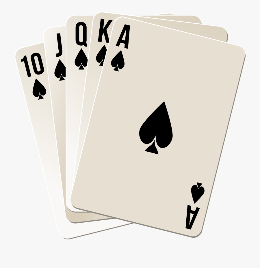 Royal Flush Png Clipart - Poker Royal Flush Cards Png, Transparent Clipart