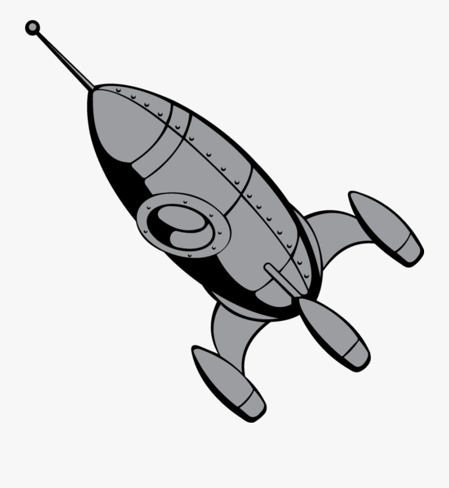 Transparent Retro Vector Png - Vintage Rocket Cartoon Vector, Transparent Clipart