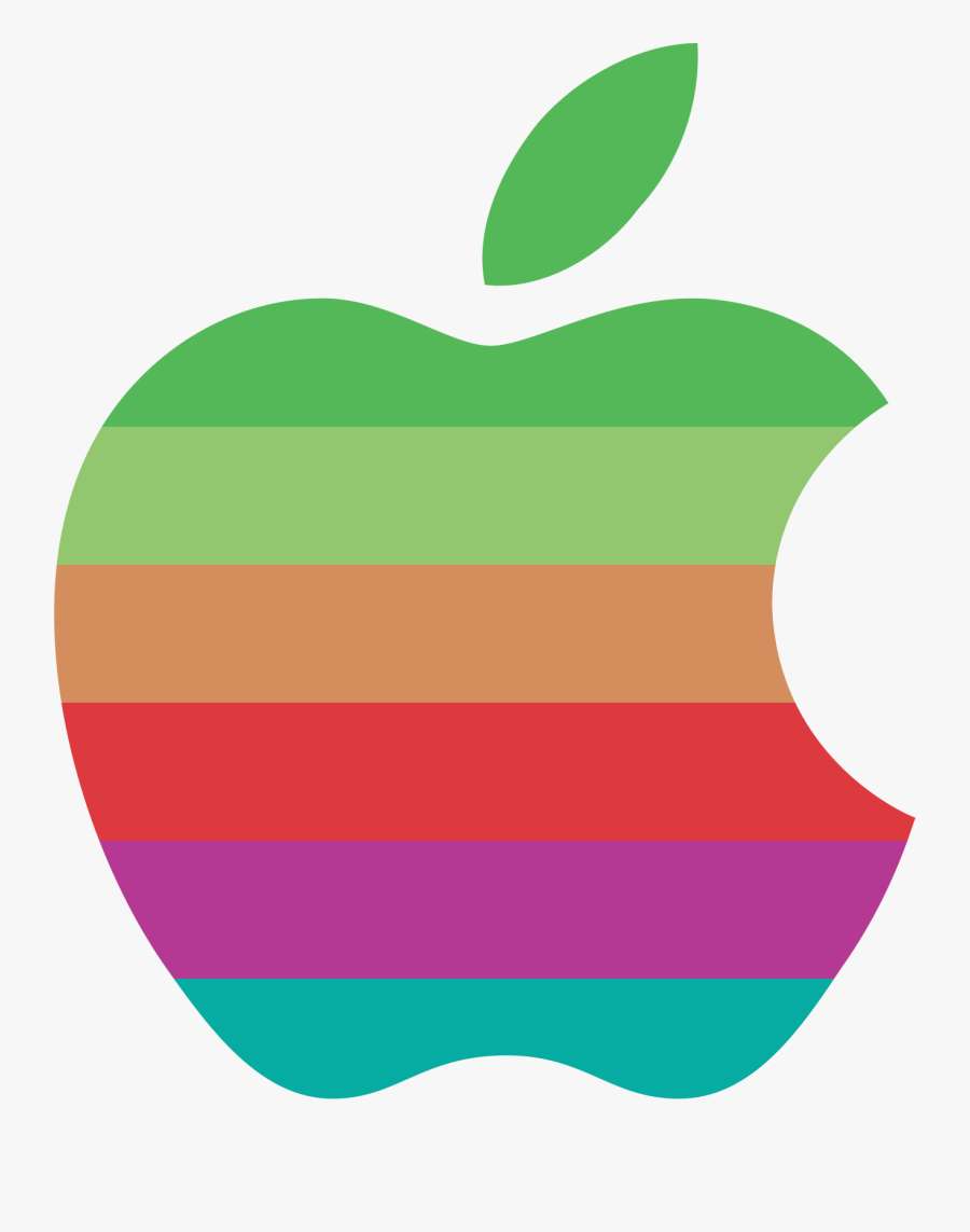 Transparent Iphone Clipart - Old Apple Logo Png, Transparent Clipart