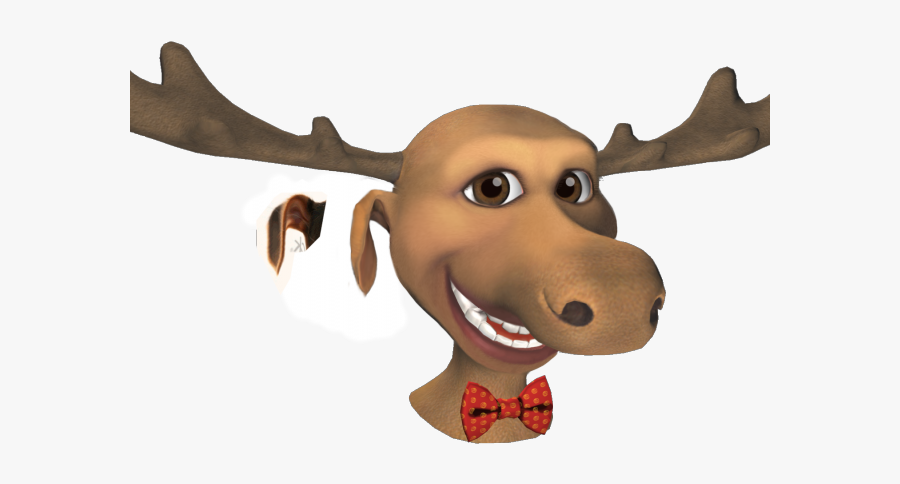 Moose Clipart Ear - Deer Antlers Animated Gif, Transparent Clipart