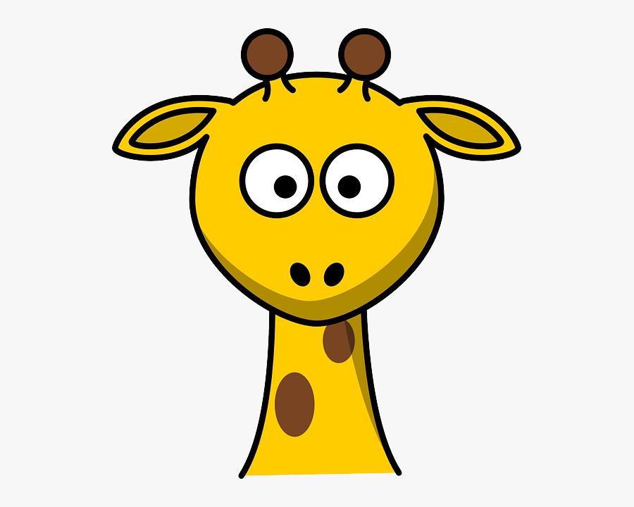Head No Body Clip - Clip Art Giraffe Face, Transparent Clipart