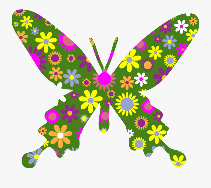 Retro Clipart Butterfly - Clipart Butterfly, Transparent Clipart