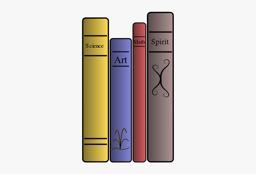 Books - Bottle, Transparent Clipart