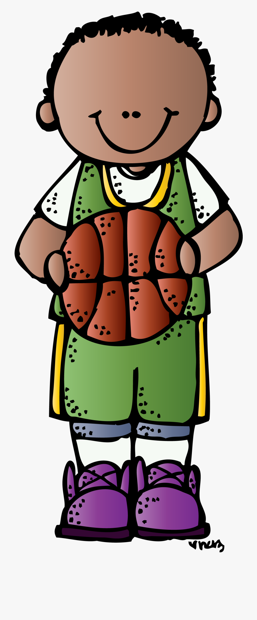 Clipart Books Classroom - Melonheadz Basketball, Transparent Clipart