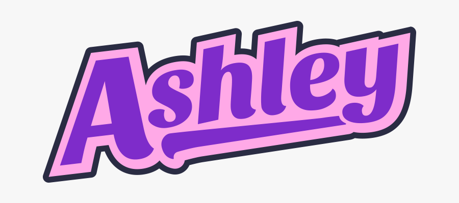 Ashley Name Clipart - Graphic Design, Transparent Clipart