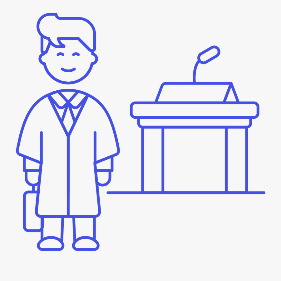 Warehouse Worker Blue Icon, Transparent Clipart
