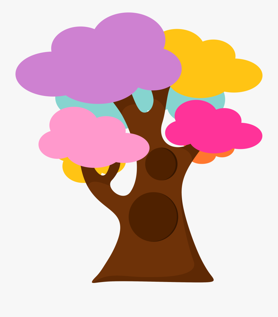 Legal Clipart - Colourful Cartoon Tree Png, Transparent Clipart