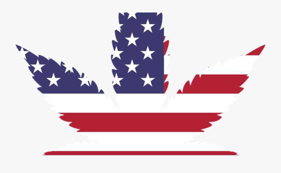 Federalism And Legal Weed Weedupdate Update Federal - Cannabis Leaf Usa Flag, Transparent Clipart