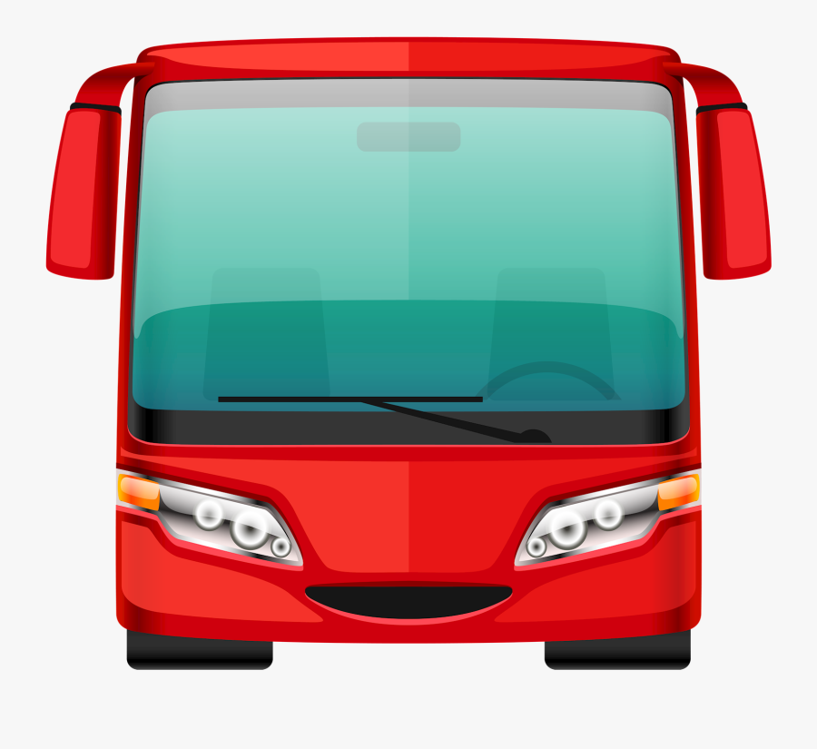 Red Bus Png, Transparent Clipart