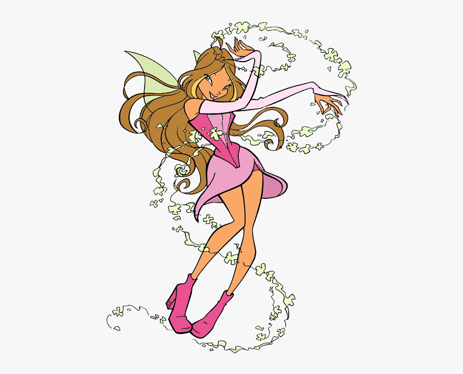Winx Club Flora, Transparent Clipart