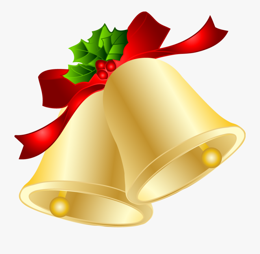 Christmas Bells Transparent Picture - Merry Christmas Vector Png, Transparent Clipart