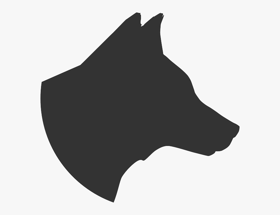 Boston Terrier Pit Bull Boxer Rottweiler Clip Art - Black Dog Head Silhouette, Transparent Clipart
