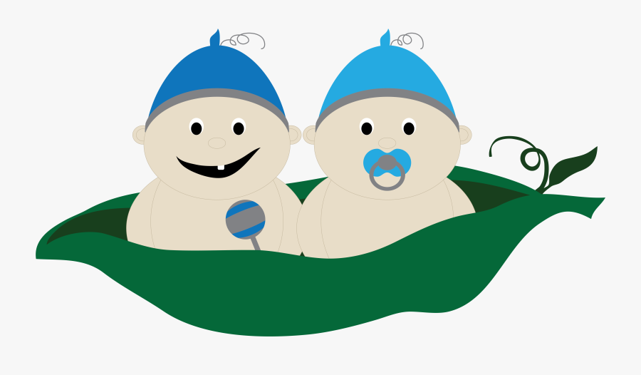 Two Peas In A Pod 2 Clip Arts - Happy Birthday Twin Grandsons, Transparent Clipart