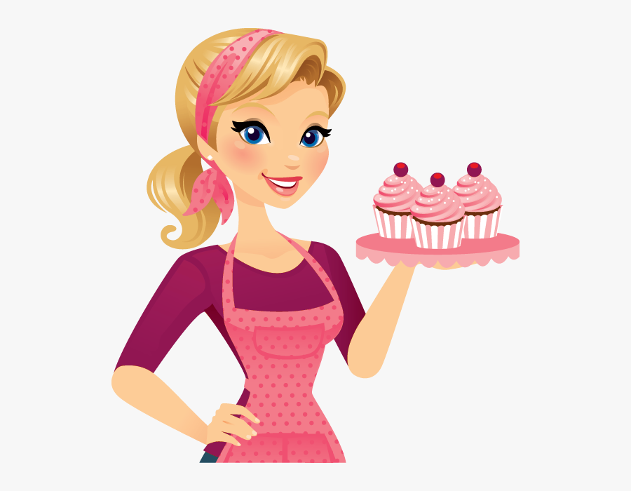 Au Bon Gouter Recipes - Girl Baker Clipart, Transparent Clipart