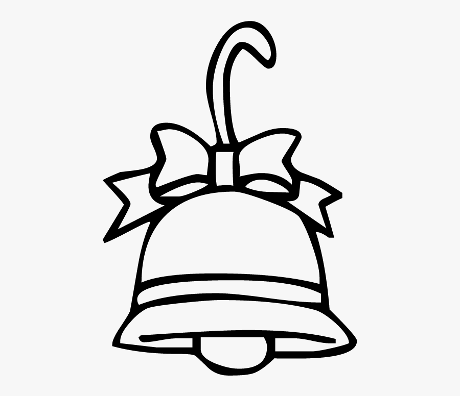 Christmas Bell - Bell Coloring Page, Transparent Clipart