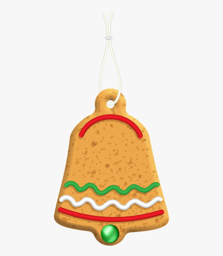 Christmas Gingerbread Bell Png Png, Transparent Clipart