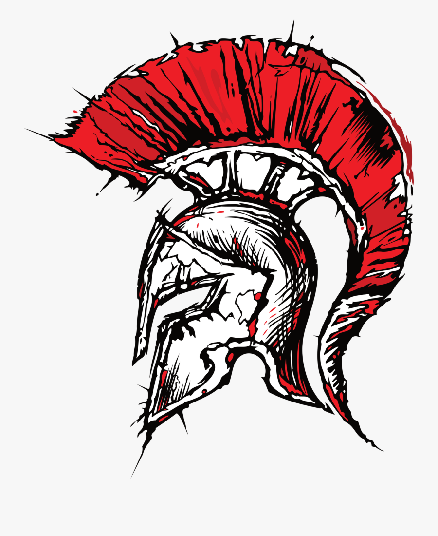 Spartan Clipart Transparent - Spartan Helmet Drawing, Transparent Clipart