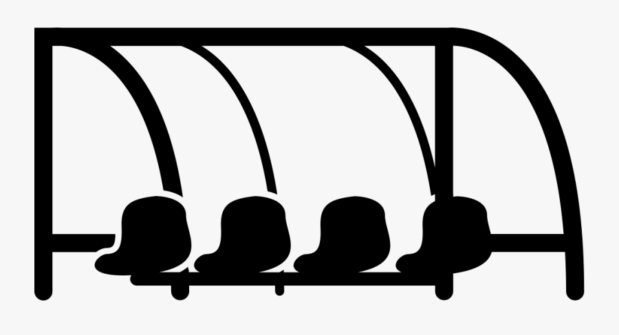 Football Team Bench Comments - Football Team Black Icon, Transparent Clipart