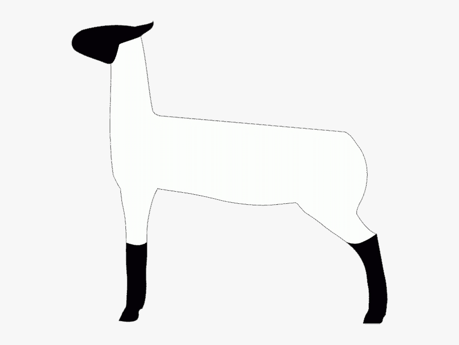 Club Lamb Silhouette, Transparent Clipart