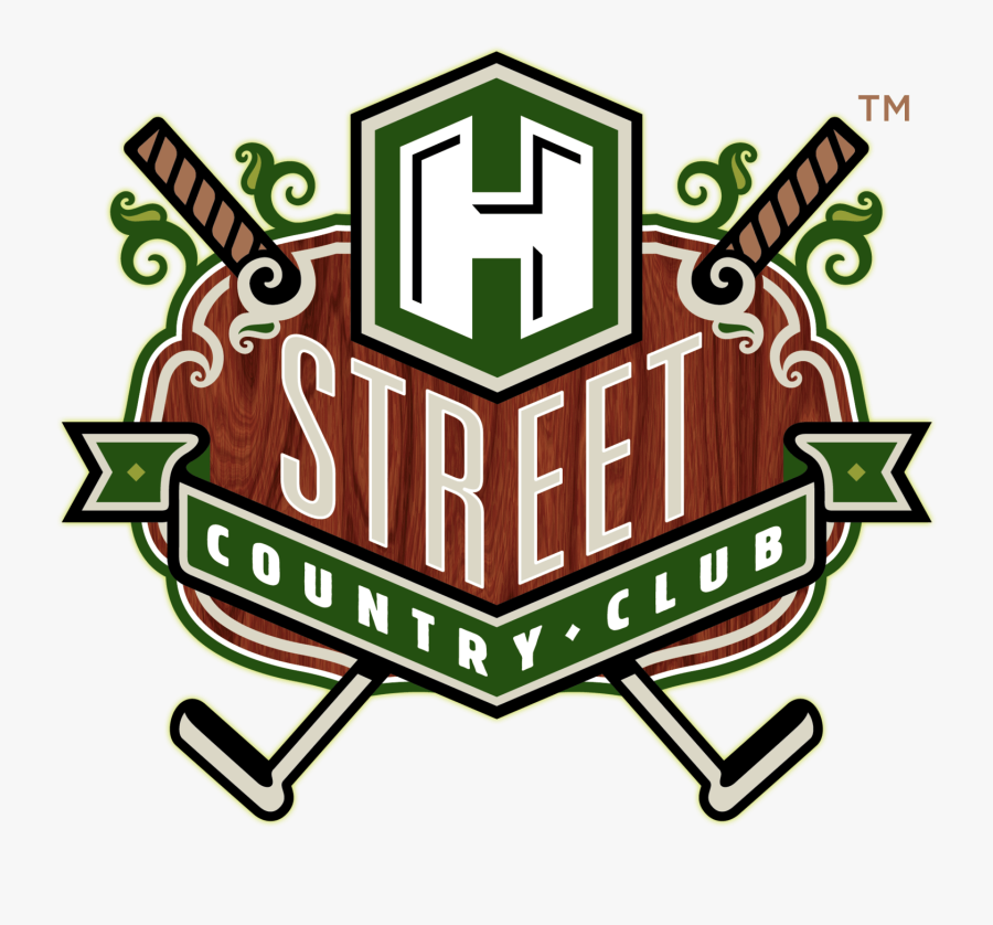 Country Club Clipart - H Street Country Club Logo, Transparent Clipart
