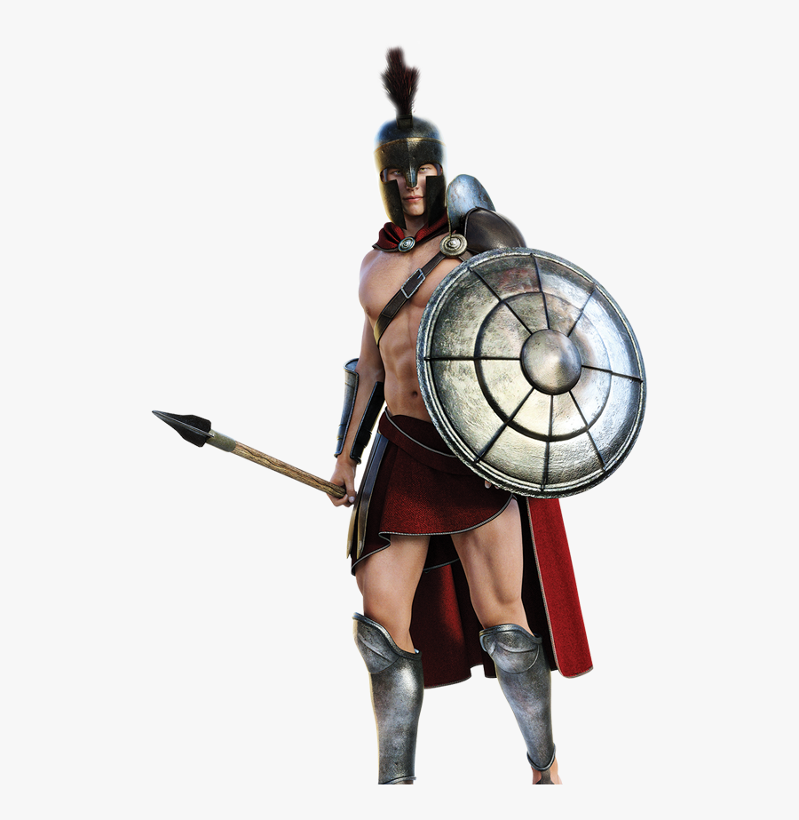 Spartan Army Ancient Greece Warrior Transprent Knight - โมเดล นักรบ ส ปา ตัน, Transparent Clipart