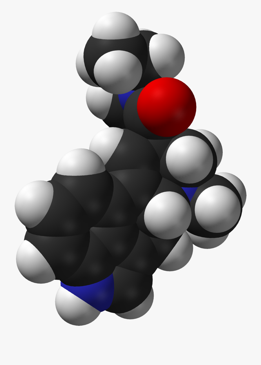 Lsd From Xtal And Spartan Pm3 3d Sf Web - Lsd Molecule, Transparent Clipart