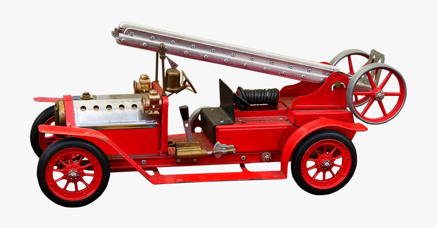 Clipart Vintage Firetruck, Transparent Clipart