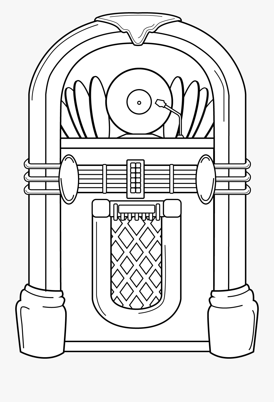 Jukebox Clip Art, Transparent Clipart