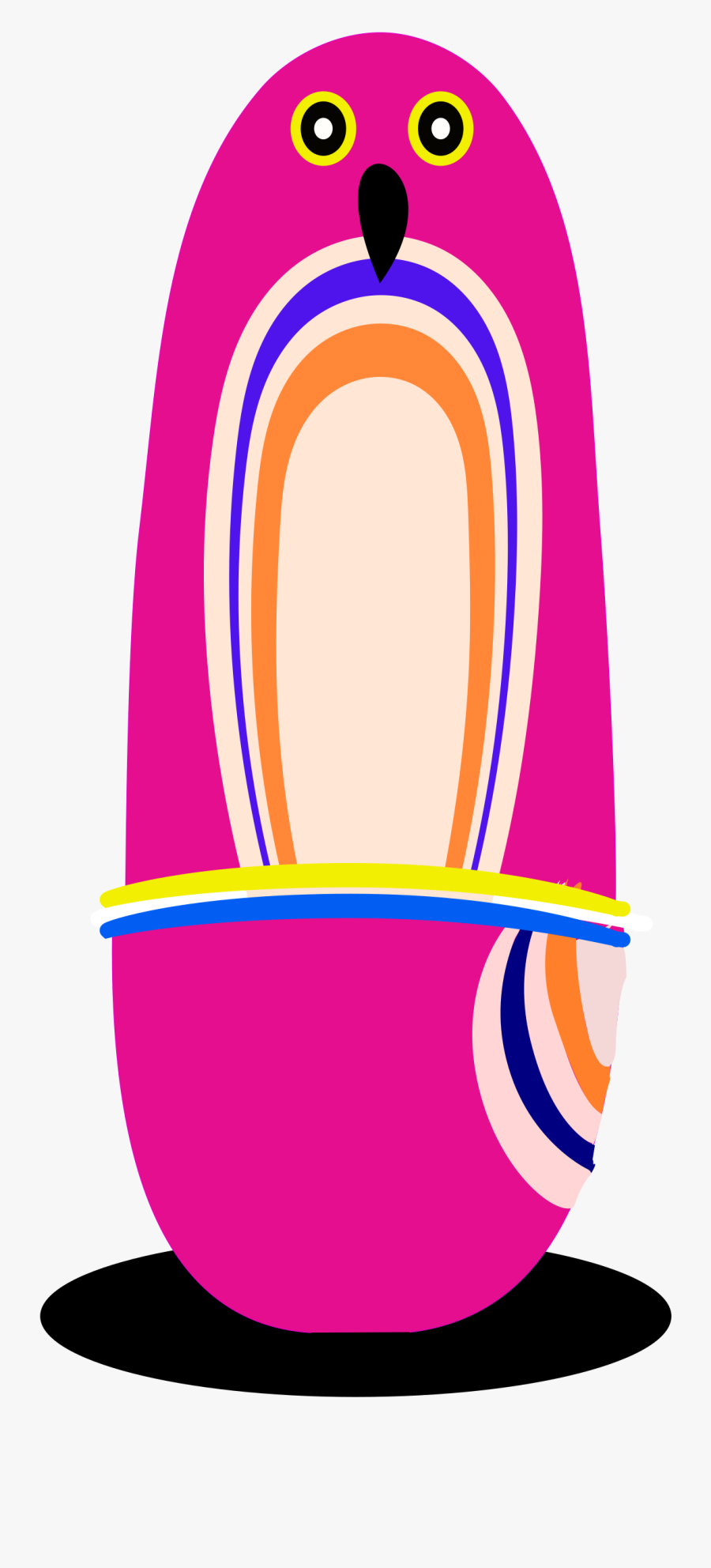 Free Pink Poster Penguin - Penguin, Transparent Clipart