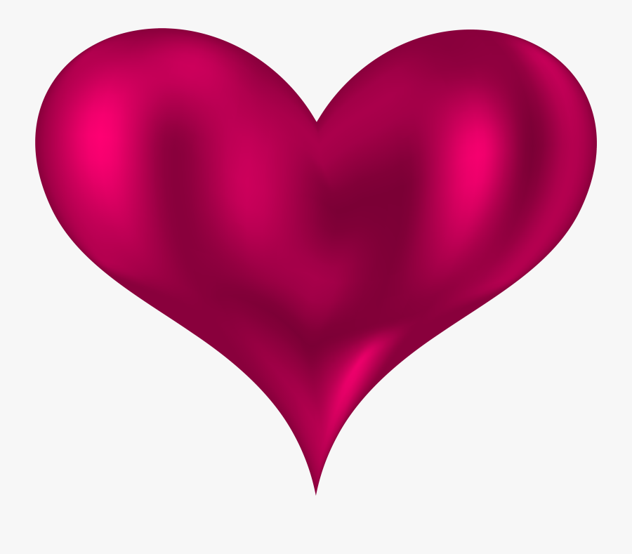 Beautiful Heart Pink Png Clipart - Pink Heart Png, Transparent Clipart