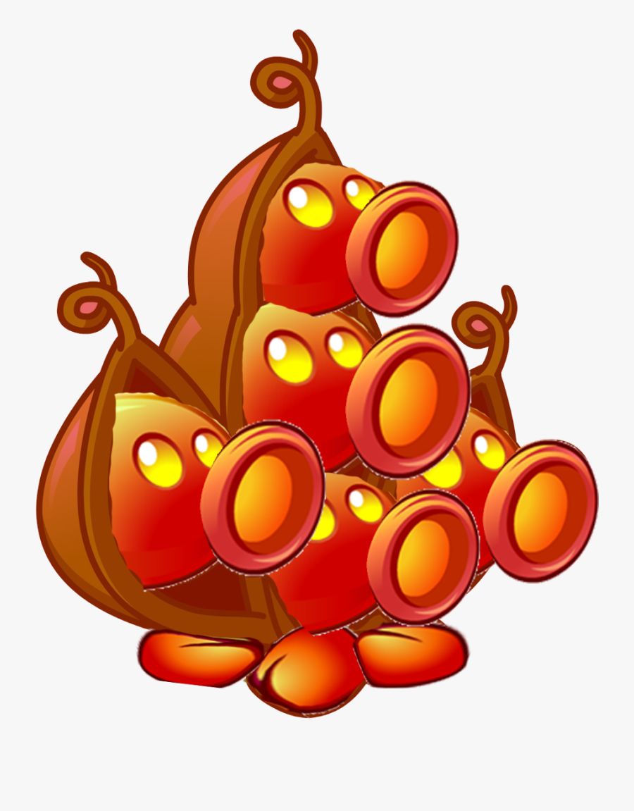 Multi Fire Peas 95wpl8s - Snow Plants Vs Zombies Peashooter, Transparent Clipart